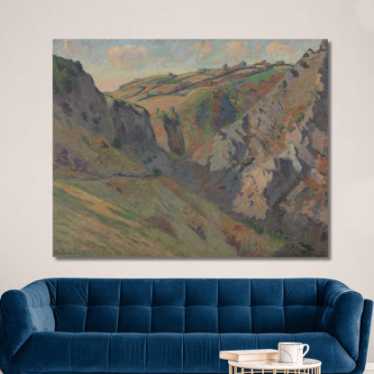 Le Grotte Di Prunal Presso Pontgibaud Alvernia Armand Guillaumin agl44 quadro stampato su tela