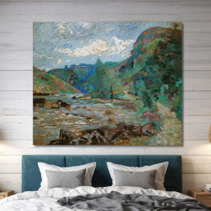 Mulino Bouchardon Crozant Armand Guillaumin agl49 quadro stampato su tela