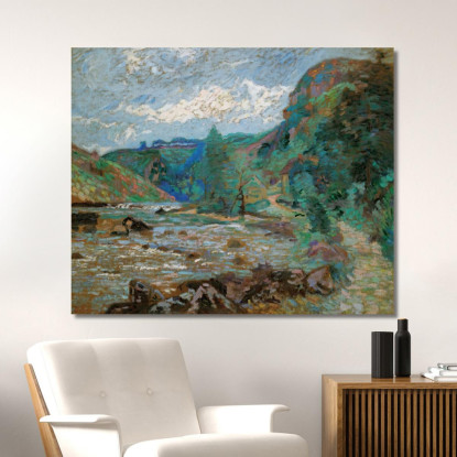 Mulino Bouchardon Crozant Armand Guillaumin agl49 quadro stampato su tela