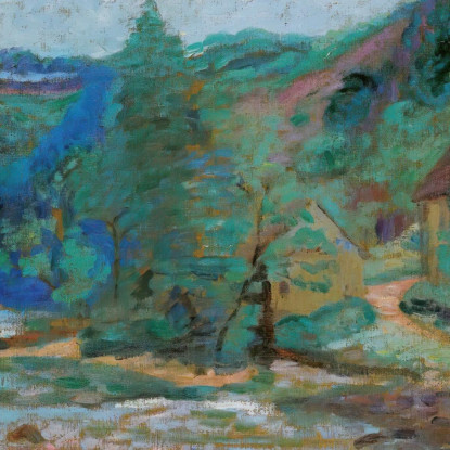 Mulino Bouchardon Crozant Armand Guillaumin agl49 quadro stampato su tela