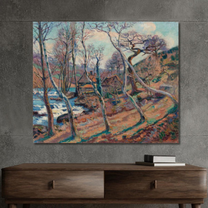 Mulino Bouchardon Armand Guillaumin agl50 quadro stampato su tela