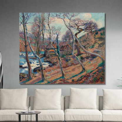 Mulino Bouchardon Armand Guillaumin agl50 quadro stampato su tela