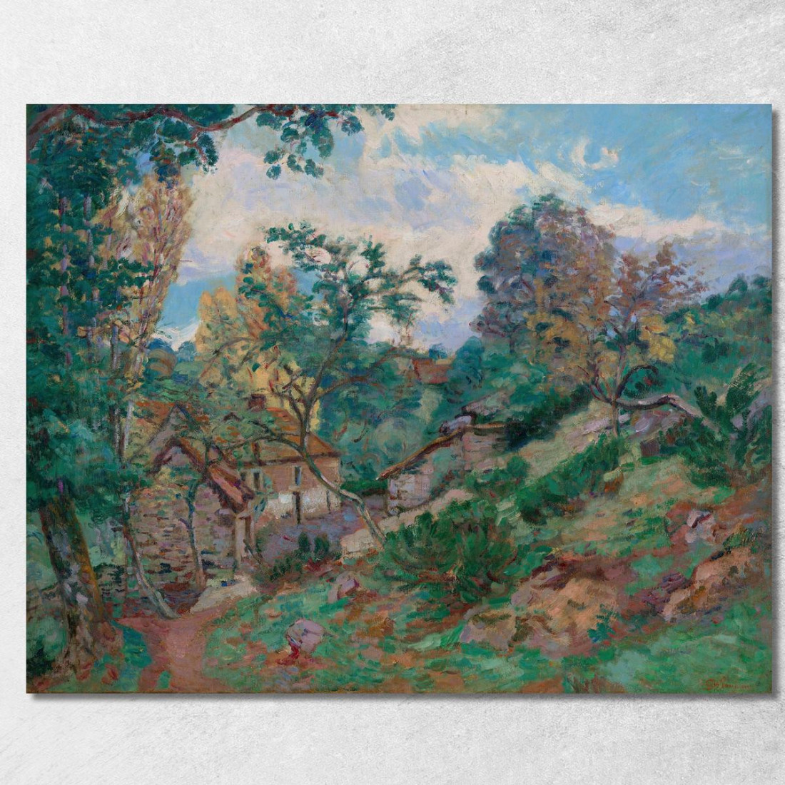 Paesaggio 2 Armand Guillaumin agl53 quadro stampato su tela Paesaggio 2 Armand Guillaumin agl53 quadro stampato su tela