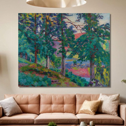 Paesaggio Della Creuse 2 Armand Guillaumin agl58 quadro stampato su tela