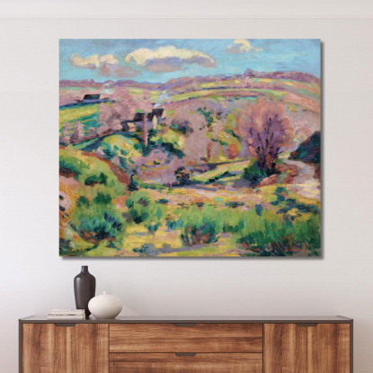 Paesaggio Della Creuse In Primavera Armand Guillaumin agl61 quadro stampato su tela