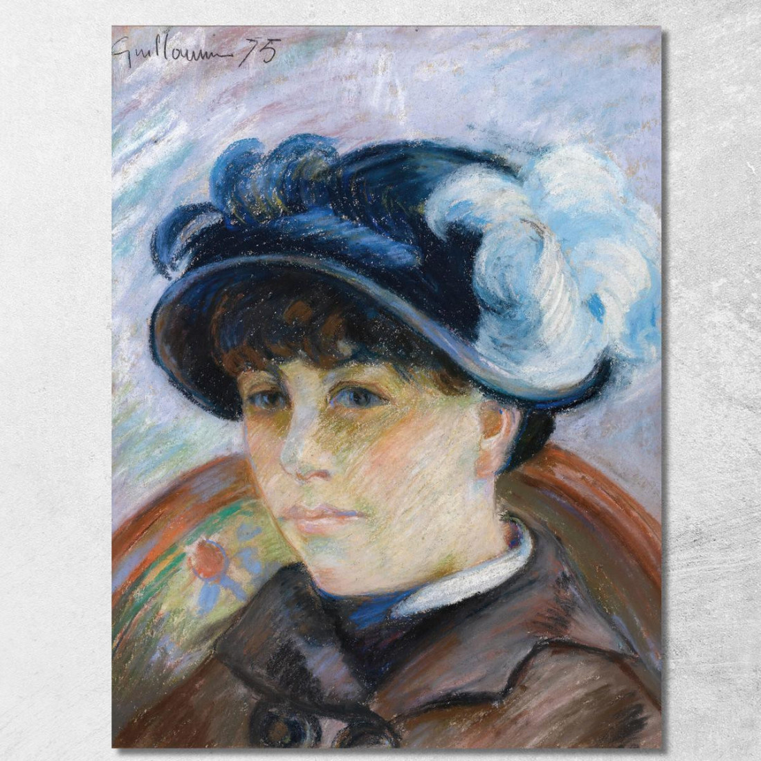 Ritratto Di Giovane Donna Armand Guillaumin agl73 quadro stampato su tela Ritratto Di Giovane Donna Armand Guillaumin agl73 quadro stampato su tela
