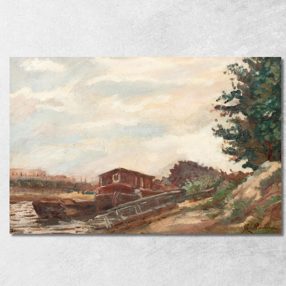 Chiatte Nell'Île-De-France Armand Guillaumin agl76 quadro stampato su tela Chiatte Nell'Île-De-France Armand Guillaumin agl76 quadro stampato su tela