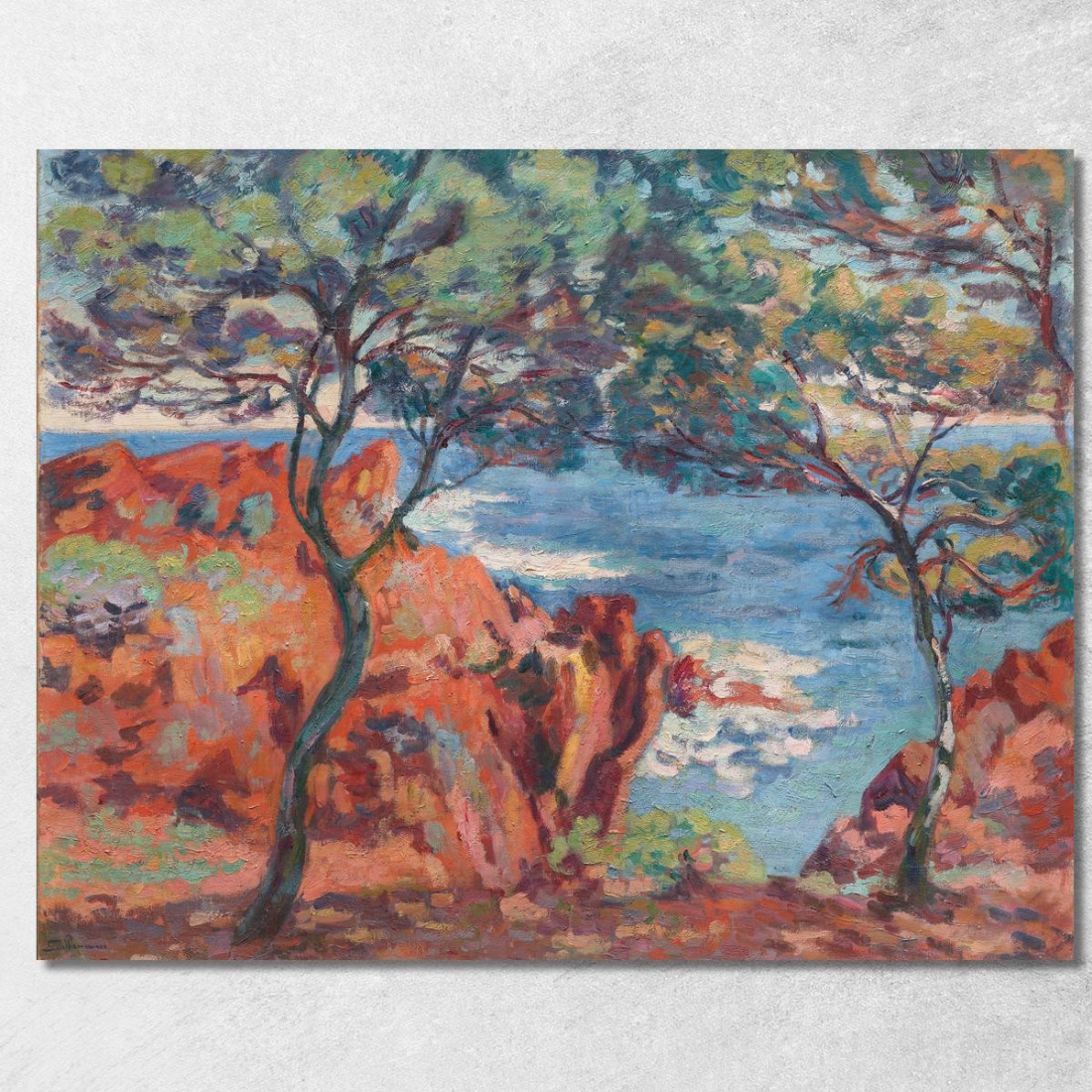 Rocce Dell'Île Besse Agay Armand Guillaumin agl82 quadro stampato su tela Rocce Dell'Île Besse Agay Armand Guillaumin agl82 quadro stampato su tela