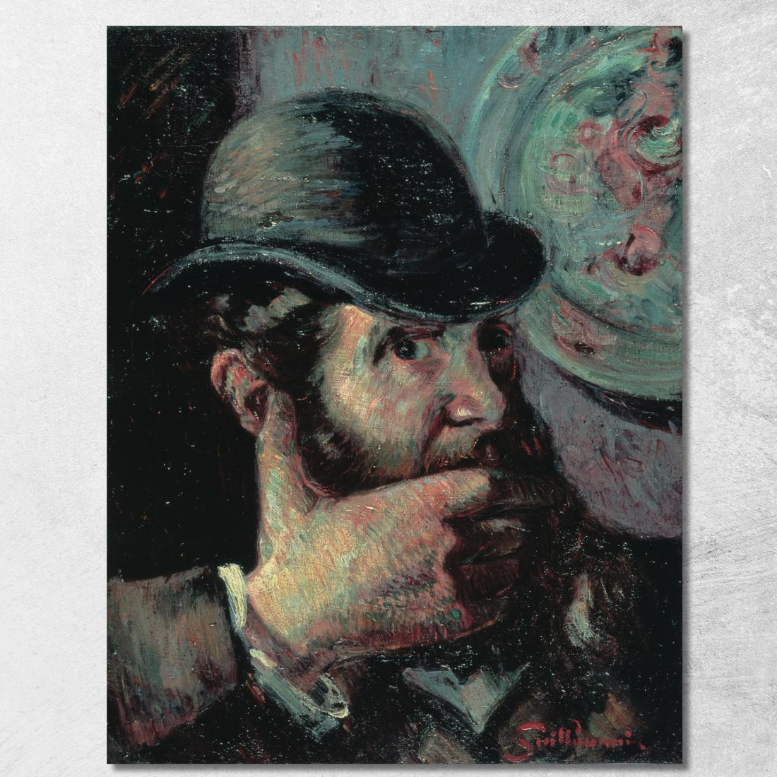 Autoritratto Armand Guillaumin agl88 quadro stampato su tela Autoritratto Armand Guillaumin agl88 quadro stampato su tela