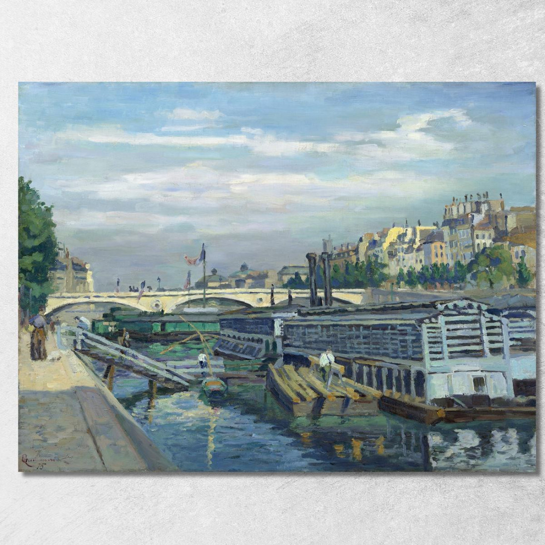 Il Ponte Di Luigi Filippo Armand Guillaumin agl91 quadro stampato su tela Il Ponte Di Luigi Filippo Armand Guillaumin agl91 quadro stampato su tela