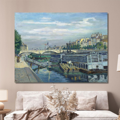 Il Ponte Di Luigi Filippo Armand Guillaumin agl91 quadro stampato su tela