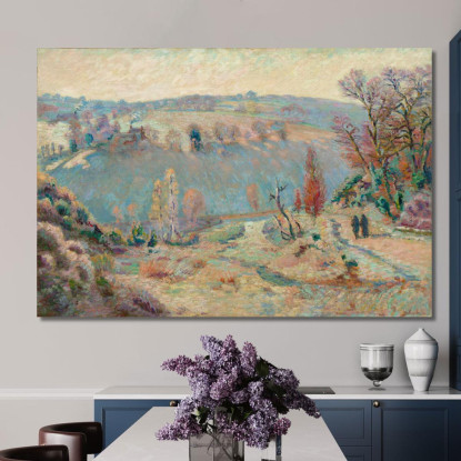 Valle Della Sedelle A Pont Charraud Gelata Bianca Armand Guillaumin agl92 quadro stampato su tela