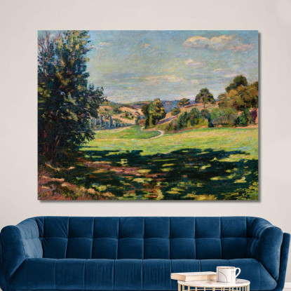 Villaggio Sul Pendio Valle Di Chevreuse Armand Guillaumin agl95 quadro stampato su tela