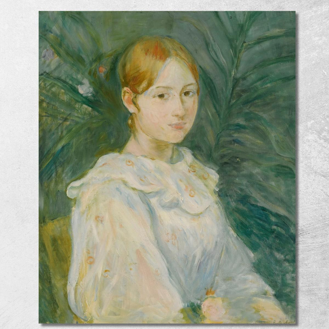 Alice Gamby A Mezzo Busto Berthe Morisot bmr1 quadro stampato su tela Alice Gamby A Mezzo Busto Berthe Morisot bmr1 quadro stampato su tela