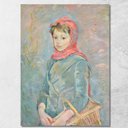 Bambina Con Un Cesto Berthe Morisot bmr12 quadro stampato su tela