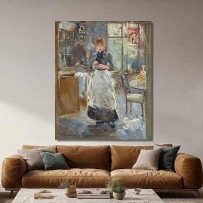 Nella Sala Da Pranzo Berthe Morisot bmr15 quadro stampato su tela