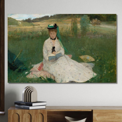 Lettura Berthe Morisot bmr30 quadro stampato su tela