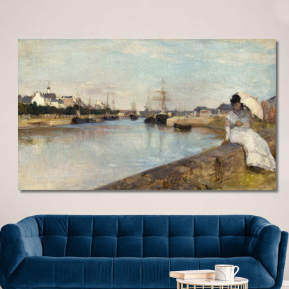 Il Porto Di Lorient Berthe Morisot bmr43 quadro stampato su tela