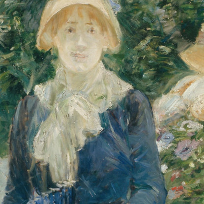 Donna In Un Giardino Berthe Morisot bmr52 quadro stampato su tela