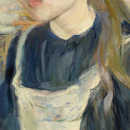 Giovane Ragazza Con Un Grembiule Berthe Morisot bmr55 quadro stampato su tela