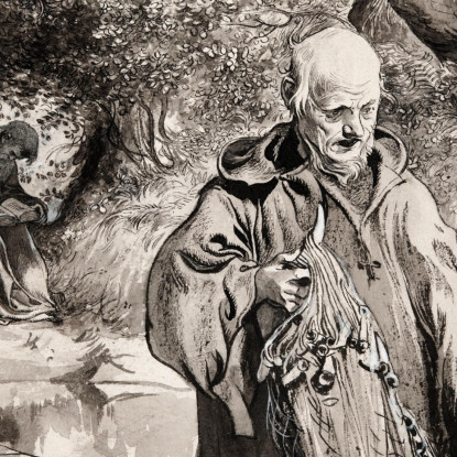 Illustrazione Per Singoalla – Il Vento È Il Mio Amante Di Viktor Rydberg 10 Carl Larsson clr17 quadro stampato su tela