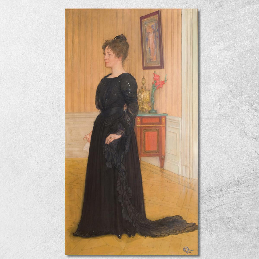 Ritratto Della Signora Signe Thiel 2 Carl Larsson clr44 quadro stampato su tela Ritratto Della Signora Signe Thiel 2 Carl Larsson clr44 quadro stampato su tela