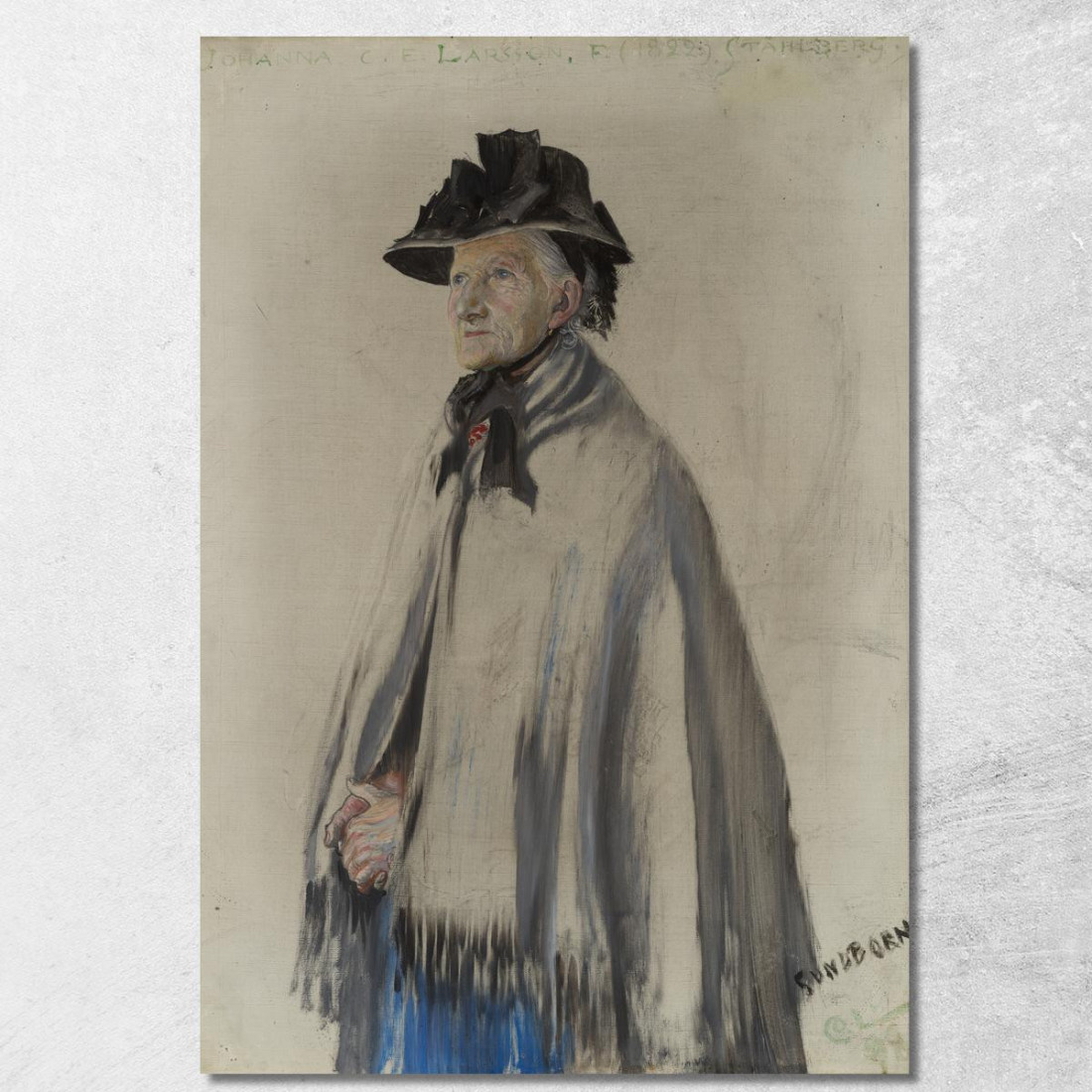 Ritratto Della Madre Dell'Artista Carl Larsson clr48 quadro stampato su tela Ritratto Della Madre Dell'Artista Carl Larsson clr48 quadro stampato su tela