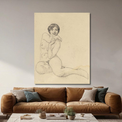 Modella Seduta Carl Larsson clr52 quadro stampato su tela