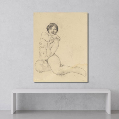 Modella Seduta Carl Larsson clr52 quadro stampato su tela