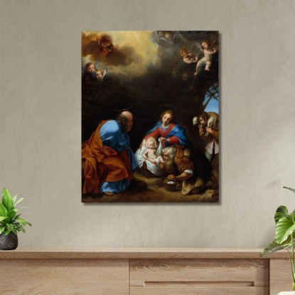 Adorazione Dei Pastori Carlo Dolci cdl1 quadro stampato su tela