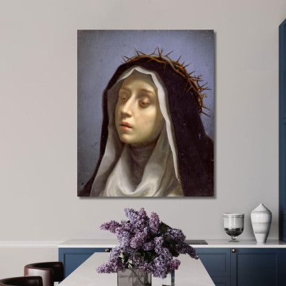 Santa Caterina Da Siena Carlo Dolci cdl7 quadro stampato su tela