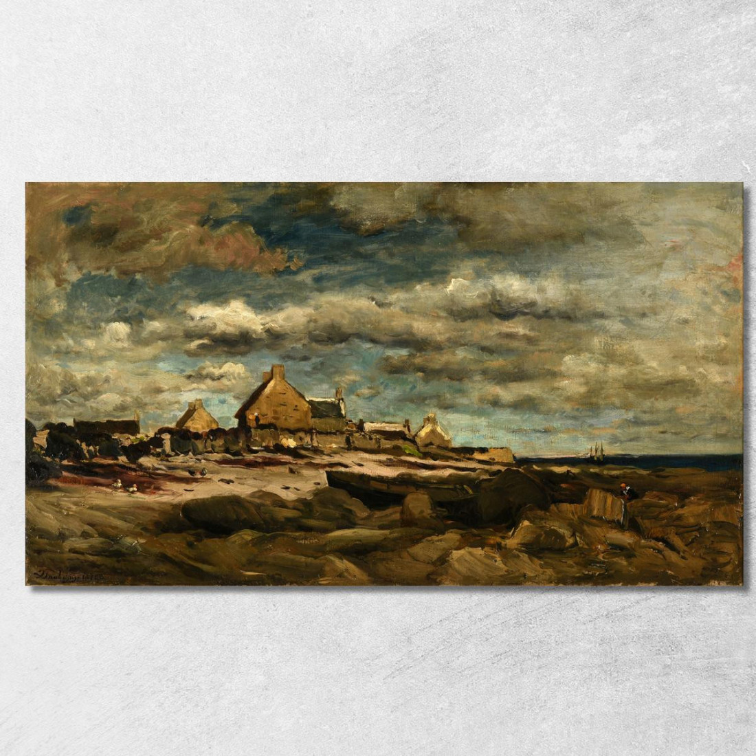 Ingresso Di Kerity Charles François Daubigny cfd24 quadro stampato su tela Ingresso Di Kerity Charles François Daubigny cfd24 quadro stampato su tela