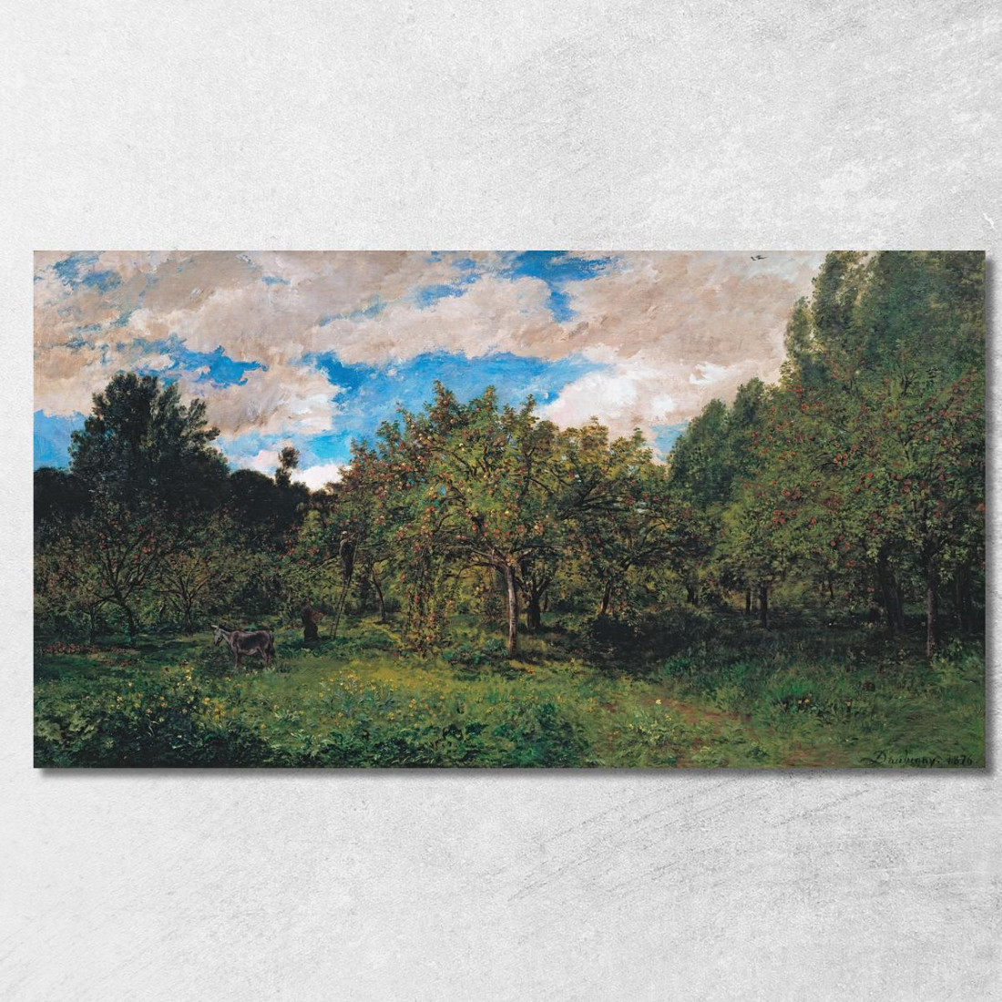 Frutteto Francese Al Tempo Del Raccolto Il Frutteto Charles François Daubigny cfd26 quadro stampato su tela Frutteto Francese Al Tempo Del Raccolto Il Frutteto Charles François Daubigny cfd26 quadro stampato su tela