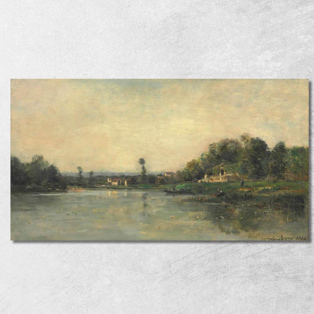 Le Sponde Dell'Oise Charles François Daubigny cfd49 quadro stampato su tela Le Sponde Dell'Oise Charles François Daubigny cfd49 quadro stampato su tela