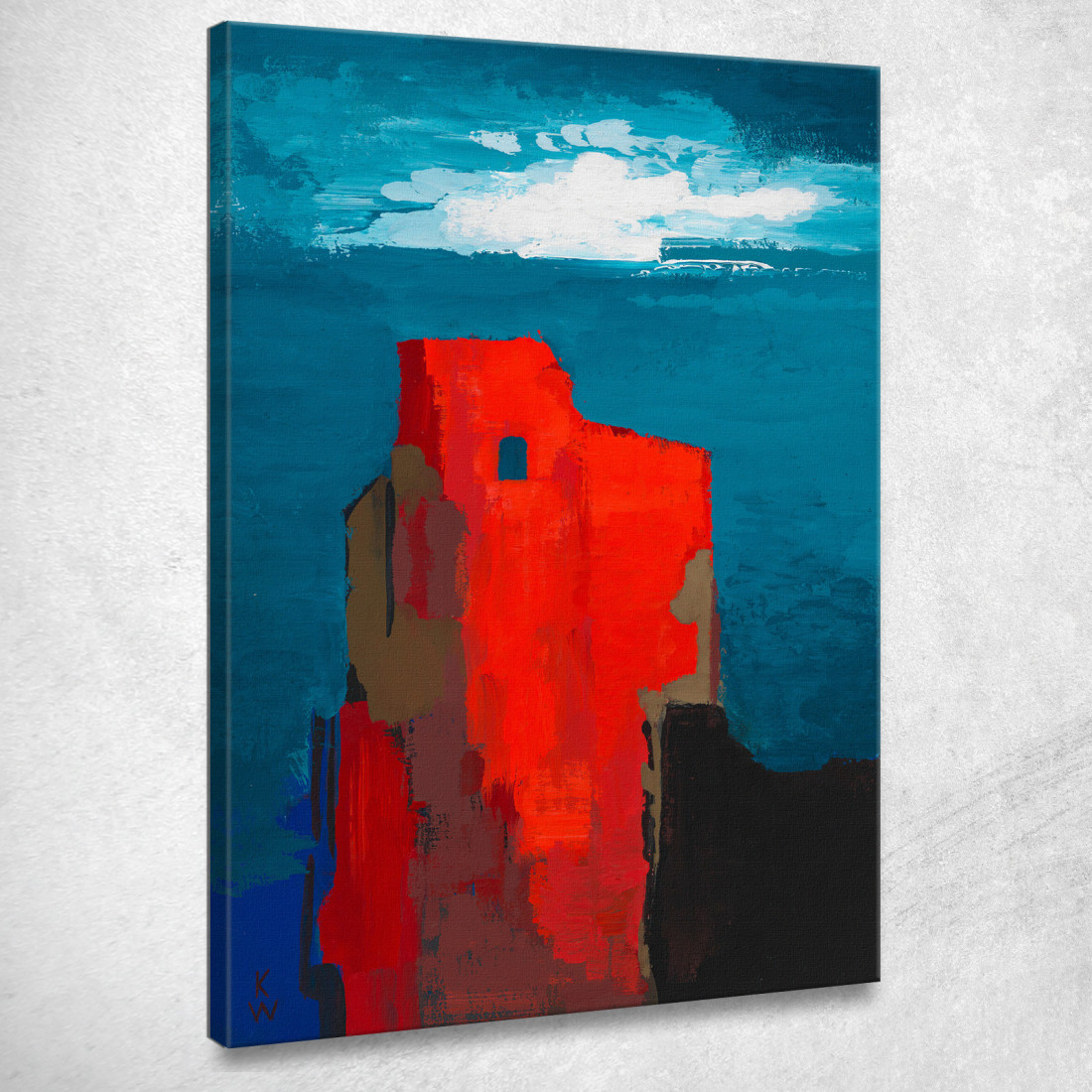 Rovine Del Castello Karl Wiener kwn84 quadro stampato su tela Rovine Del Castello Karl Wiener kwn84 quadro stampato su tela