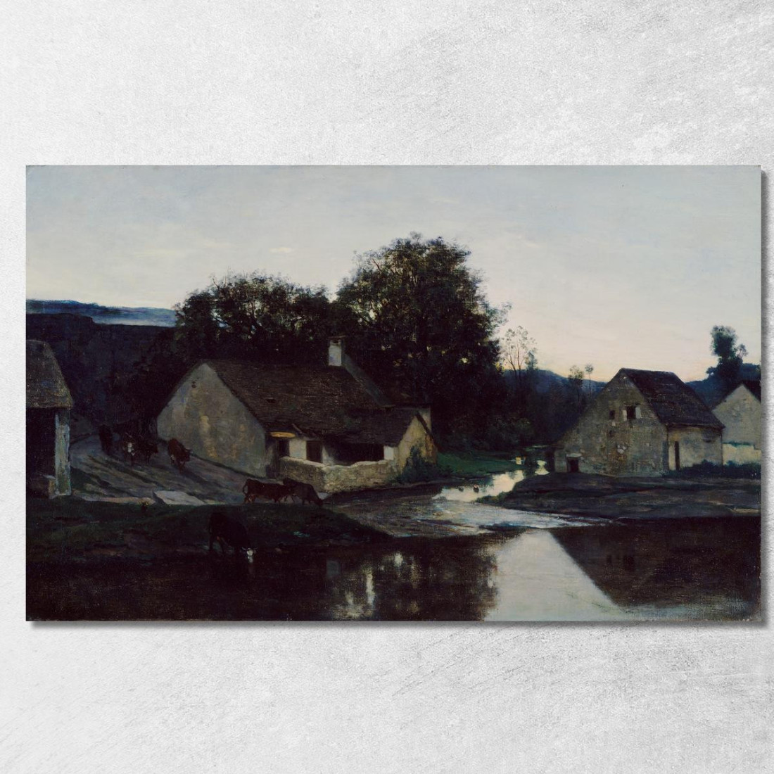 Il Villaggio Di Optevoz Charles François Daubigny cfd81 quadro stampato su tela Il Villaggio Di Optevoz Charles François Daubigny cfd81 quadro stampato su tela