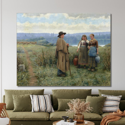 Un Momento Di Ozio Daniel Ridgway Knight drk2 quadro stampato su tela