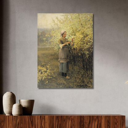 Primavera Daniel Ridgway Knight drk24 quadro stampato su tela