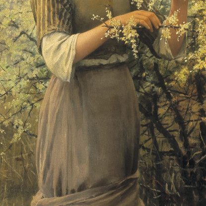 Primavera Daniel Ridgway Knight drk24 quadro stampato su tela