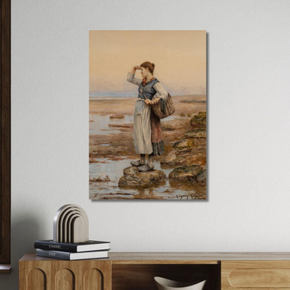 Le Portatrici D'Acqua Daniel Ridgway Knight drk29 quadro stampato su tela