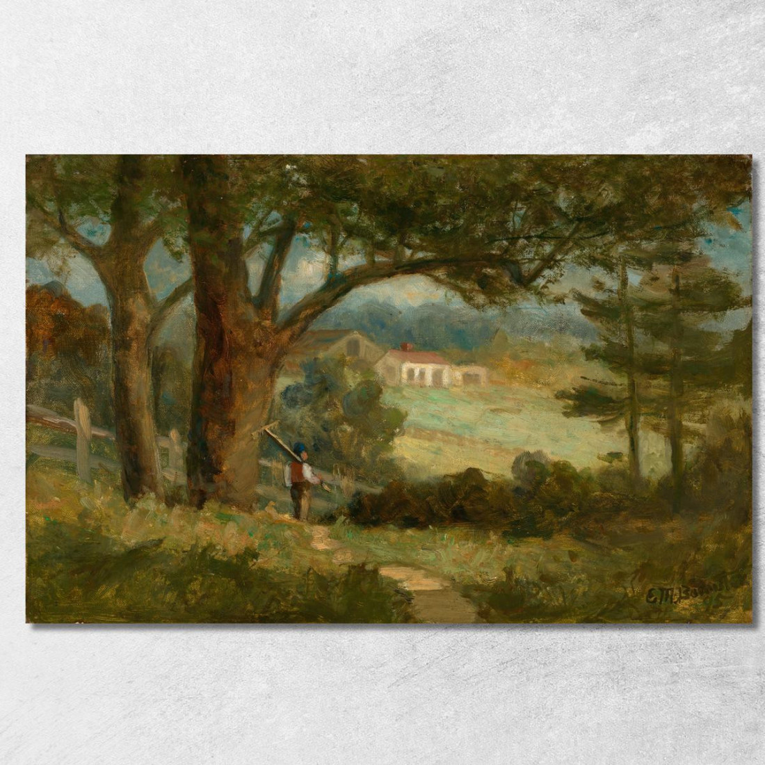 Verso Casa Edward Mitchell Bannister emb11 quadro stampato su tela Verso Casa Edward Mitchell Bannister emb11 quadro stampato su tela