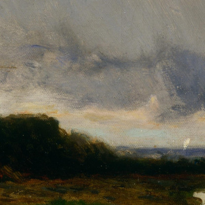 Paesaggio Vicino A Newport R.I. Edward Mitchell Bannister emb15 quadro stampato su tela