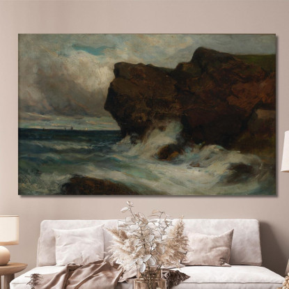 Scogliere Dell'Oceano Edward Mitchell Bannister emb20 quadro stampato su tela