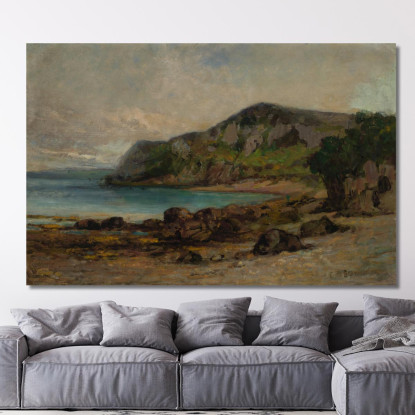 Rocce A Newport Edward Mitchell Bannister emb23 quadro stampato su tela