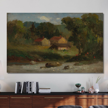 Fattoria Rocciosa Newport Edward Mitchell Bannister emb24 quadro stampato su tela