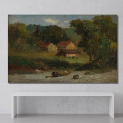 Fattoria Rocciosa Newport Edward Mitchell Bannister emb24 quadro stampato su tela