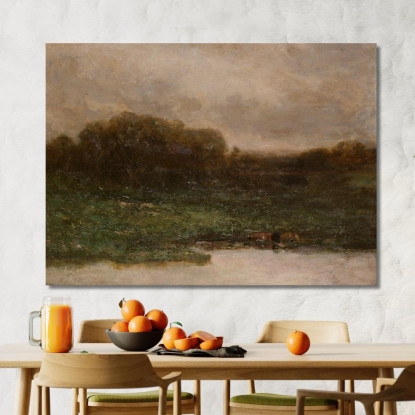 Crepuscolo Estivo Edward Mitchell Bannister emb28 quadro stampato su tela