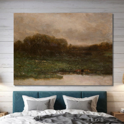 Crepuscolo Estivo Edward Mitchell Bannister emb28 quadro stampato su tela