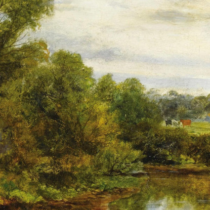 Estate Edward Mitchell Bannister emb29 quadro stampato su tela