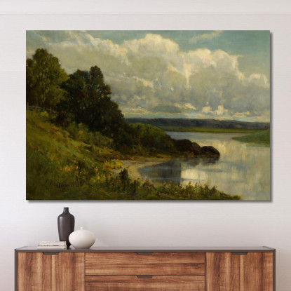 Il Fiume Palmer Edward Mitchell Bannister emb36 quadro stampato su tela